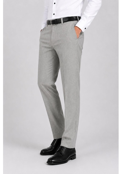Classics Men Caserta Regular Fit Likralı Erkek Kumaş Pantolon - 7558 Açık Gri