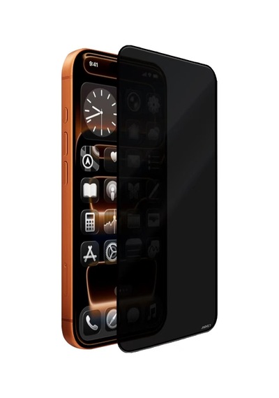Apple iPhone Uyumlu 16e  Mohseven M6 Privacy Temperli Cam Ekran Koruyucu Uygulama Aparatlı Siyah