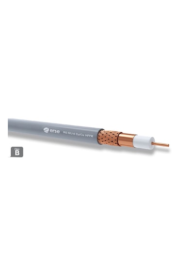 Erse Rg 6/u-6 Cu/cu Hffr ,gri Anten Kablo