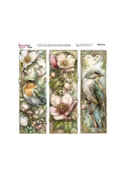 Ütü İle Rub On Transfer Kağıdı 30x30cm Rb-816
