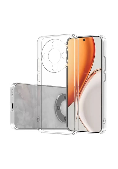 Honor Magic 8 Lite 5g Kılıf Darbe Emici Korumalı Pürüzsüz Esnek Şeffaf Silikon