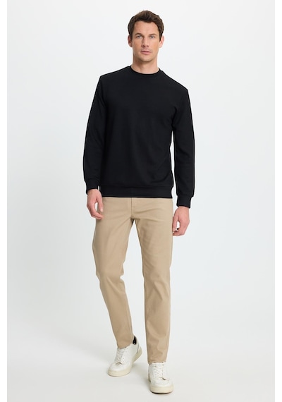 Tudors Erkek Relax Fit Rahat Kesim Uzun Kollu Ekstra Yumuşak Bisiklet Yaka Siyah Sweatshirt-41866 Siyah Tudors Erkek Relax Fit Rahat Kesim Uzun Kollu Ekstra Yumuşak Bisiklet Yaka Siyah Sweatshirt-41866 Siyah