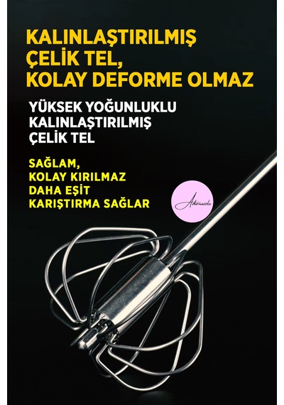 Yarı Otomatik Yumurta Çırpıcı Paslanmaz Çelik Mikser Bas Çek Çelik Çırpıcı Çelik Diğer