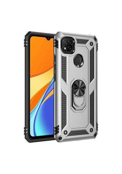 Xiaomi Redmi 9c Kılıf Zore Vega Silikon Zırh Kılıf Siyah