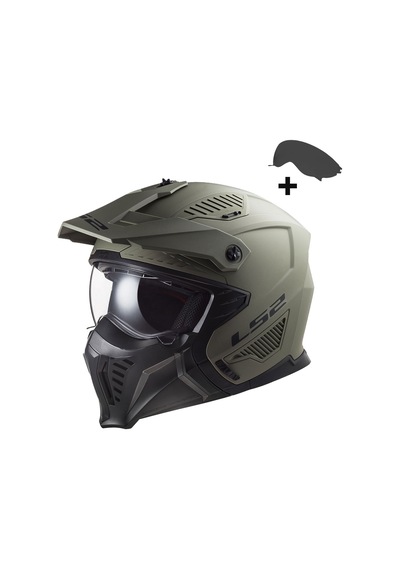 Ls2 Drıfter Mat Olıve Yeşil Kask Xl