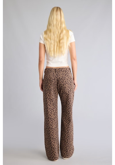 Defacto Straight Orta Bel Boru Paça Jean Pantolon I8220ax26wnbn605 Kahve-bn605