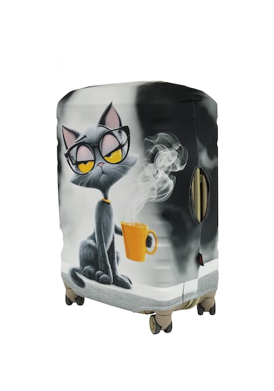 My Saraciye My 161 Cool Kedi Valizler İçin Kılıf Seti Kabin Orta Ve Büyük Çok Renkli