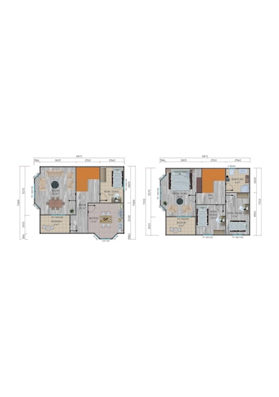 131 M2 Çift Katlı Prefabrik Ev