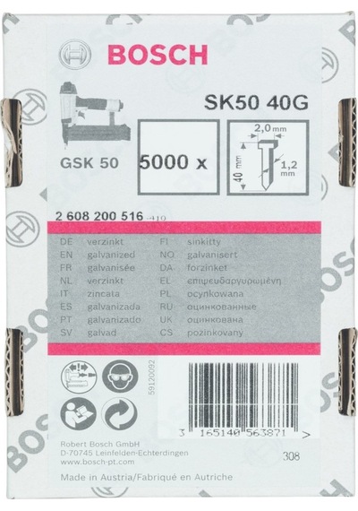 Bosch Gsk 50 Çivisi 40mm 5000li 200516