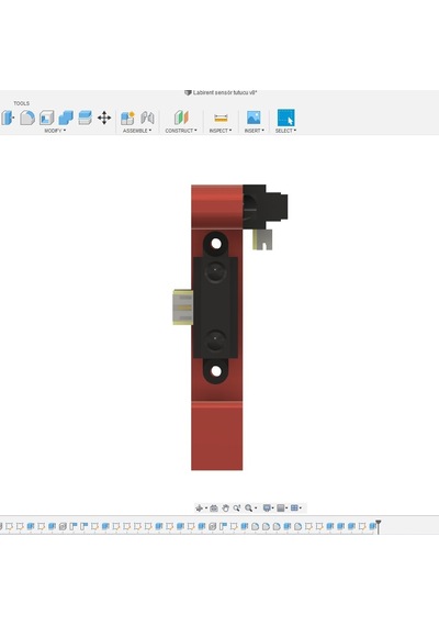 Labirent Çözen Projesi İçin Sharp 2Y0A21 Sensör Tutucu 3D Baskı