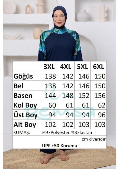 Adasea Uv Korumalı Büyük Beden Spor Likralı Tam Kapalı Tesettür Mayo 1807 Koyu Lacivert01 Koyulaci01 Adasea Uv Korumalı Büyük Beden Spor Likralı Tam Kapalı Tesettür Mayo 1807 Koyu Lacivert01 Koyulaci01