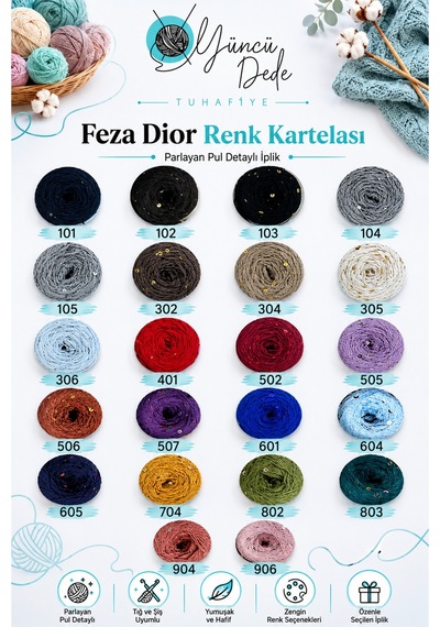 Pullu Örgü Ipi 507-mor Cotton-pamuk Ince Pullu Örgü Ipi % 75 Pamuk 100 Gr 310 M D'ior 1 Adet