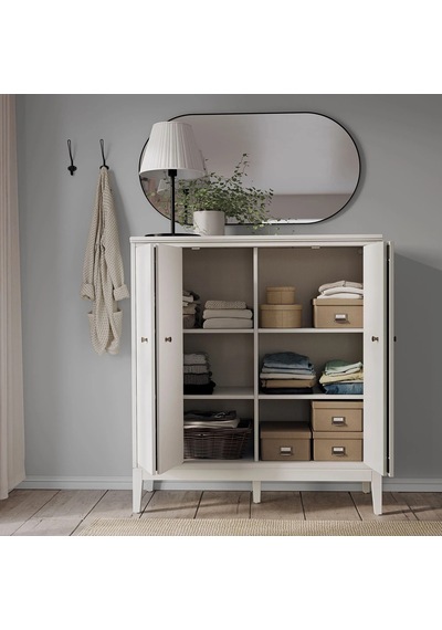 Ikea Beyaz Ferah Kapaklı Gardırop 121x135 Cm