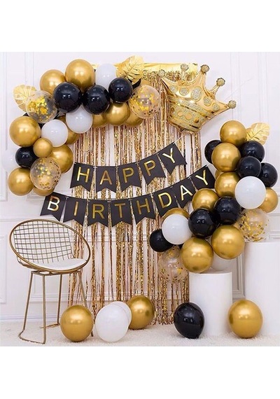 Düvenci Ticaret Kral Taçlı Doğum Günü Seti Happy Bırthday