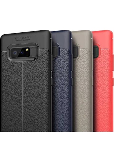 Samsung Uyumlu Galaxy Note 8 Deri Görünümlü Lux Niss Silikon Kilif 457122353