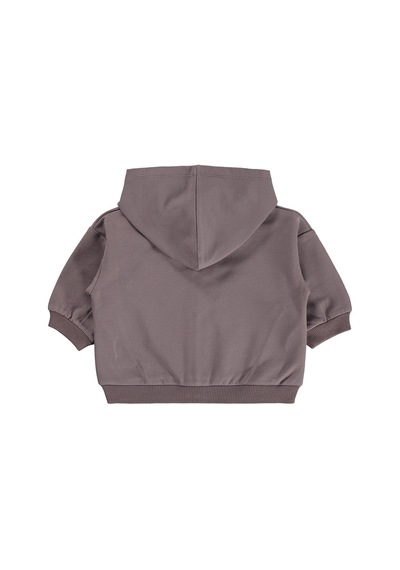 Civil Baby Çiçek Nakışlı Basic 6-18 Ay Hırka - Kahve