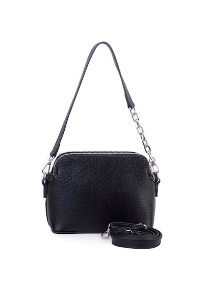 Nas Bag Kadın Omuz Ve Çapraz Zincirli Ve Uzun Çift Askılı 20x15 Cm Siyah Victoria