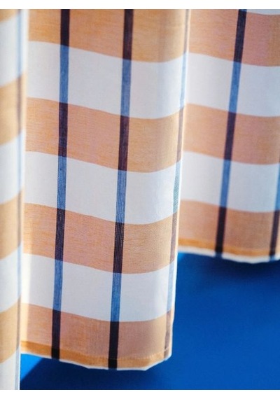 Ikea Glanshagtorn Tül Perde 300x300 Cm Beyaz-turuncu-mavi Çok Renkli