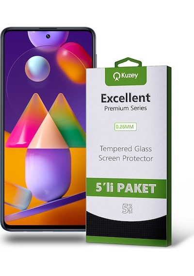Samsung Uyumlu Galaxy M31S Ekran Koruyucu Cam 5 Adet Ekonomik Paket (554292980) 20 Tl Fark Ile Apple  iPhone Hızlı Şarj Kablosu