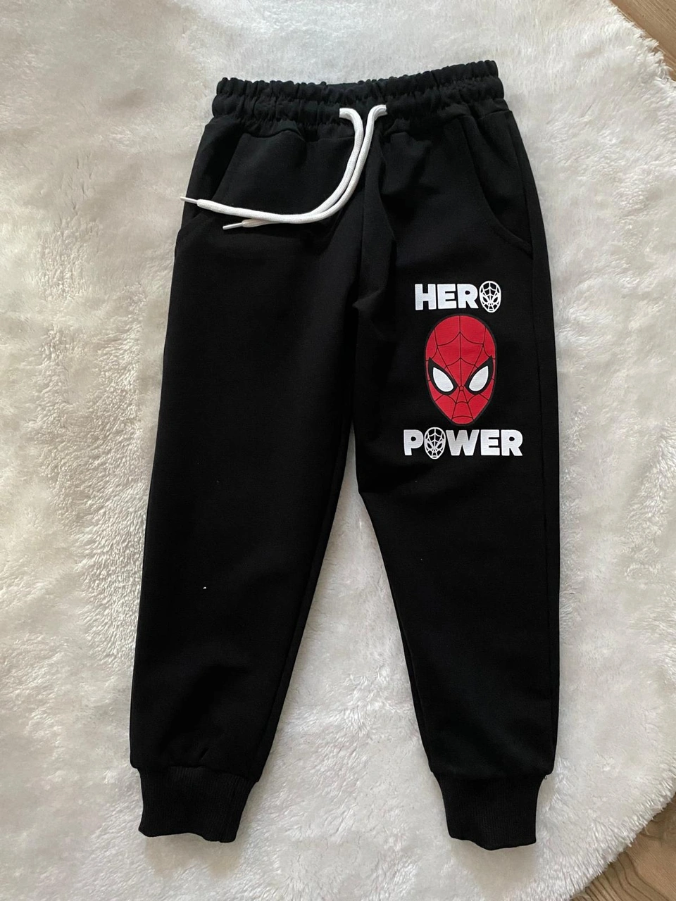 Cg Kids Spiderman Örümcek Adam Blackwhite 2 Iplik Kumaş Erkek Çoc Siyah - Beyaz