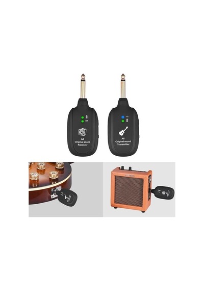 Magicvoice Mv-19583 Uhf Gitar Tip Kablosuz Amfi Enstrüman Kablosuz Mikrofonu
