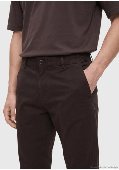Ramsey Mürdüm Düz Dokuma Jogging Fit Casual Pantolon mürdüm damson Color