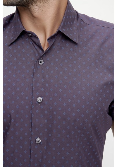 Efor G 1474 Slim Fit Füme Spor Gömlek Füme