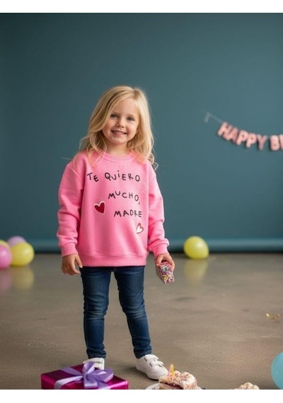 Kız Çocuk Yazılı Neon Renk İnce Sweatshirt-16593 Pembe Kız Çocuk Yazılı Neon Renk İnce Sweatshirt-16593 Pembe