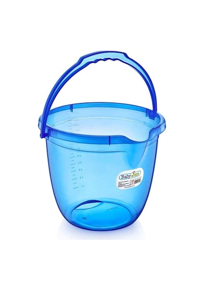 Babyjem Bebek Banyo Kovası Şeffaf Mavi Mavi