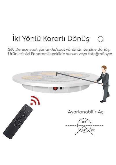 Gdx Tuta-60 60 Cm Turn Table - Döner Stand - Döner Tabla