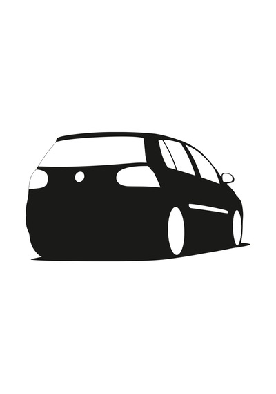 Volkswagen Golf Polo Sticker, Volkswagen Oto Sticker 21x12 Cm