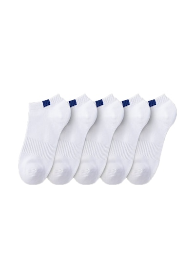 Bgk Unisex 5'li Spor Patik Çorap Yıkanmış Beyaz