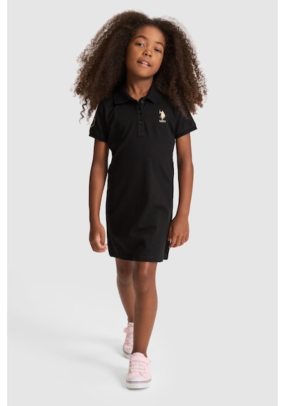 U.s. Polo Assn. Kız Çocuk Siyah Elbise Örme 50320314-vr046