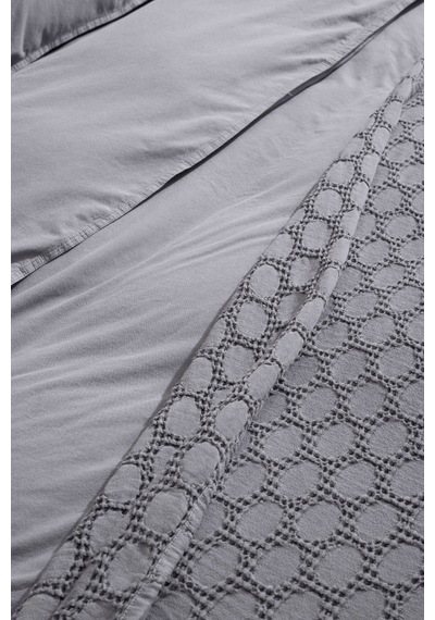 Kaay Stone Wash Pike / Yatak Örtüsü 200x240 Çift Kişilik Antrasit