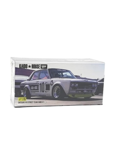 Mini Gt Kaido House 176 Datsun 510 Street Team Xmm V1 1/64 Model Araba