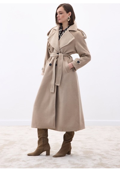 Sateen Uzun Kaban - Bej-138067