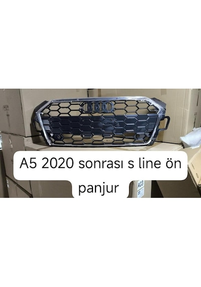 Dmb Audi A5 S5 Ön Panjur Siyah Izgara Krom Çerçeve 2020+ Sonrası Uyumlu