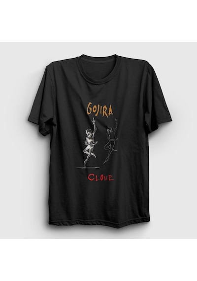 Presmono Unisex Clone Gojira T-shirt Siyah