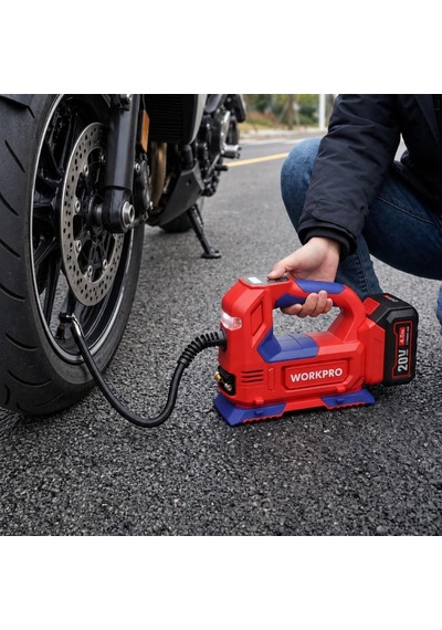 Workpro Wp394010 20v/12volt 150 Psı Ayarlanabilir Dijital Basınç Göstergeli Hava Pompası Aküsüz