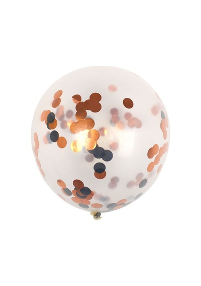 Pazarız Konfetili Balon Pullu Şeffaf Balon Seti 20 Adet Karışık
