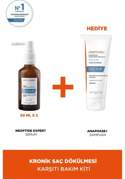 Ducray Neoptide Expert Kronik Saç Dökülmesi Karşıtı Bakım Serumu 2 x 50 ML + Şampuan 100 ML