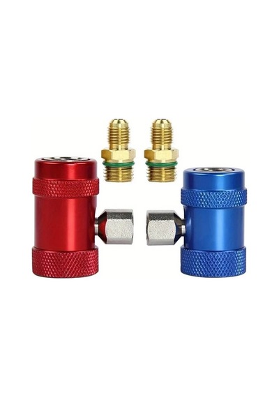 Dashanshop Land Rover Jaguar R1234yf Klima Kompresör Bağlantı Seti Kırmızı Mavi Manifold
