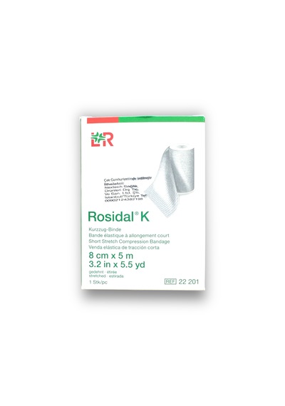 Rosidal K Kısa Gerilimli Kompresyon Bandajı 8 Cm X 5 M - 1 Adet