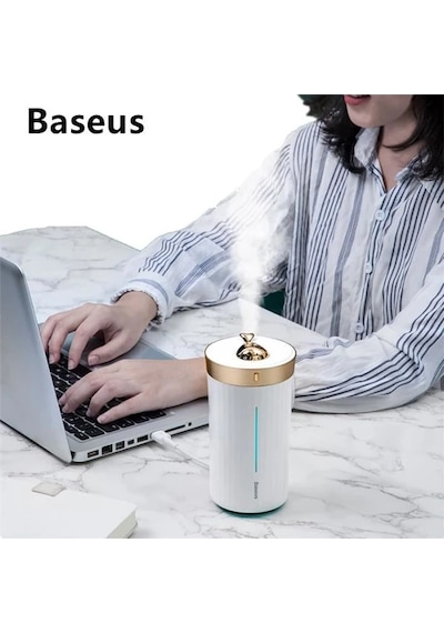 Baseus Whale Araç Ve Ev Ultrasonik Hava Nemlendirici Gece Lambası- 5775 Begonvil
