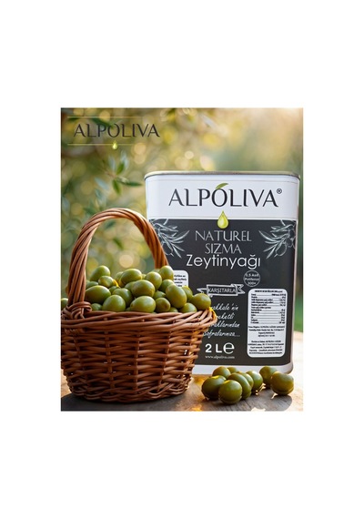Naturel Sızma Zeytinyağı 2 Litre Karşıtarla Bahçemizden Alpoliva