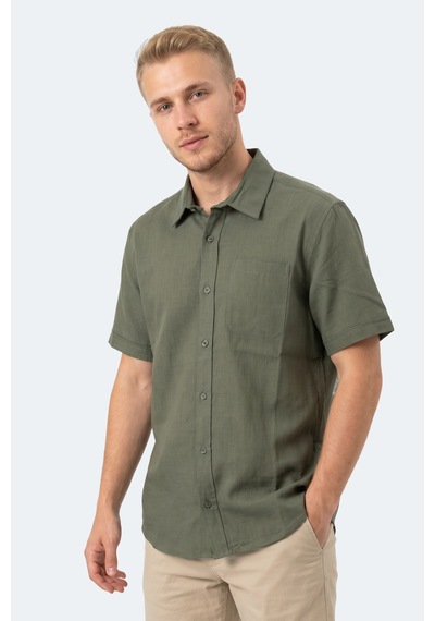 Slazenger Kırtıda Erkek Haki Gömlek