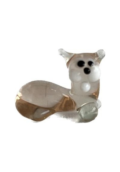 El Yapımı Mini Murano Cam Kedi Biblo A112-05