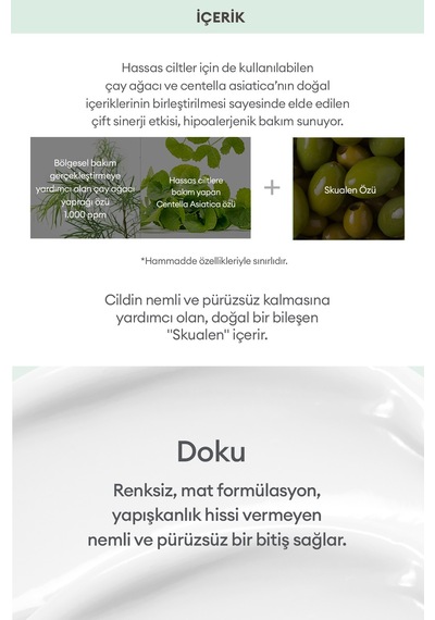 Missha A'pieu The Pure Tea Tree Moisture Yağlanma ve Sivilcelenme Eğilimli Ciltler İçin Nemlendirici Krem 60 ML