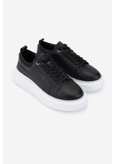 Valmenti Kadın Hakiki Deri Siyah Floter Sneakers & Spor Ayakkabı 1115 8026 Bn Ayk Y25 Sıyah Fltr Siyah