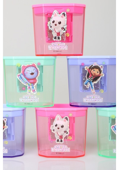 X Dekomus Lisanslı Gabby's Dollhouse Çift Bıçaklı Dikdörtgen Kalemtraş 2 Adet Diğer
